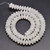 Natural White Jade Rondelle Beads – 4x8mm, Sold by the Strand