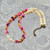 Vintage Blush and Ember Pearl Necklace