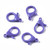 25mm Acrylic Lobster Claw Clasps, Mixed Colors Pack of 10