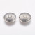 Antique Silver Shield Beads – Tibetan Style Alloy, Pack of 10