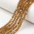 Dark Goldenrod Chinese Crystal Rondelle Beads – Half Rainbow Finish, 4mm
