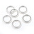 Hammered Circle Frame Linking Ring, Antique Silver, 27mm, Sold Individually