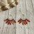 Crimson Sky Fringe Earrings