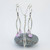Lavender Czech Glass Flower Earrings