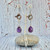 Amethyst Dragonfly Earrings