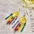 Rainbow Dyed Quartz Fringe Earrings