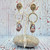 Lavender Sun Spiral Earrings