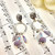Lavender Sun Spiral Earrings