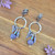 Lavender Sun Spiral Earrings