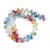 Rainbow Egyptian Crystal Glass Beads, 6x8mm