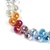 Rainbow Egyptian Crystal Glass Beads, 6x8mm