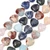 12mm Mixed Stone and Glass Heart Bead Strand 2