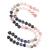 12mm Mixed Stone and Glass Heart Bead Strand 2