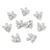 Cubic Zirconia Bee Charms – Gold or Silver – Sold as a Pair
