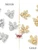 Cubic Zirconia Bee Charms – Gold or Silver – Sold as a Pair