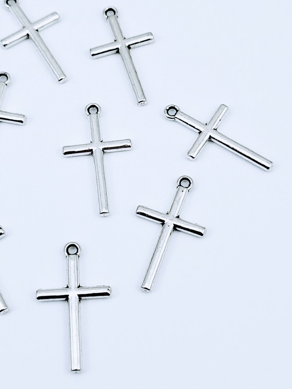 Tibetan Silver Cross Charms