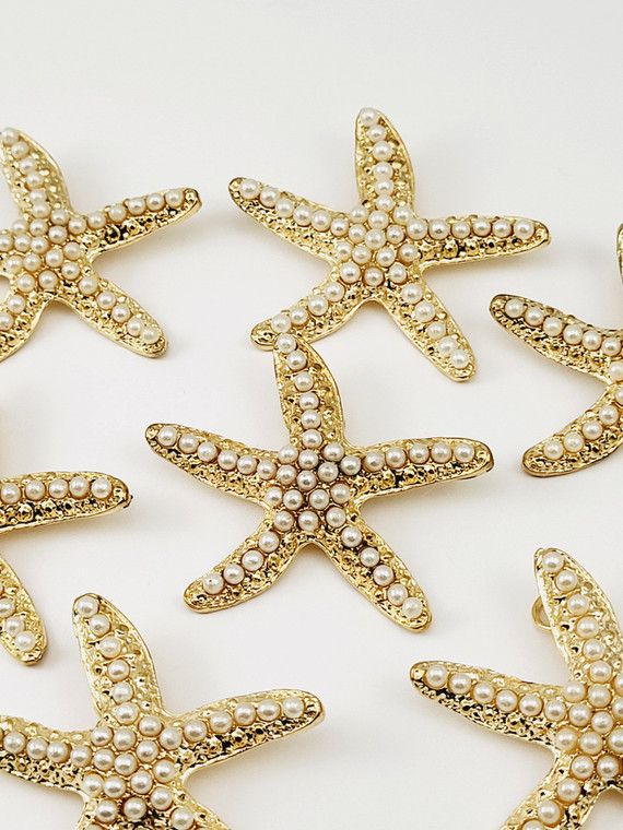 Starfish Pendant with Pearls
