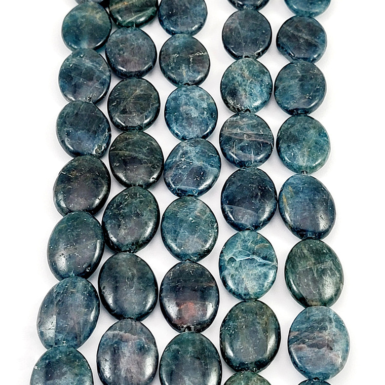 Oval Apatite Bead Strand