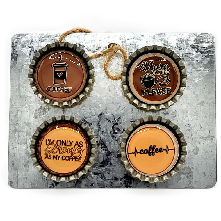 Super Magnets Set of 4: I Love Coffee #2