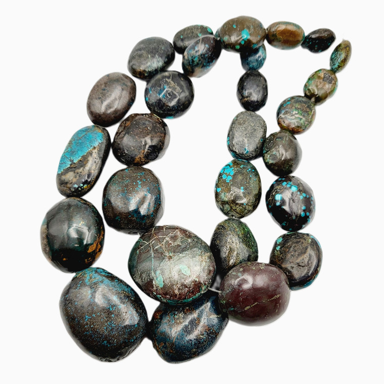 Tapered Hubei Turquoise Bead Strands