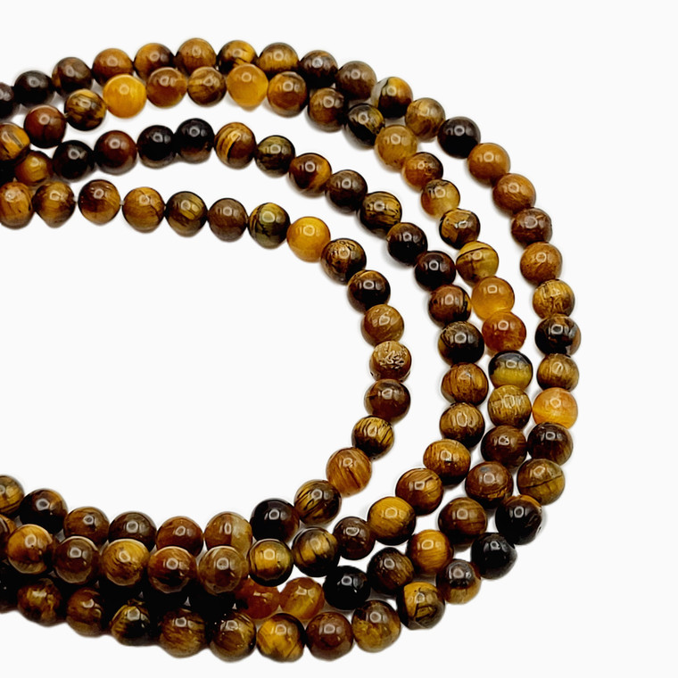 4mm Tiger's Eye Bead Strands