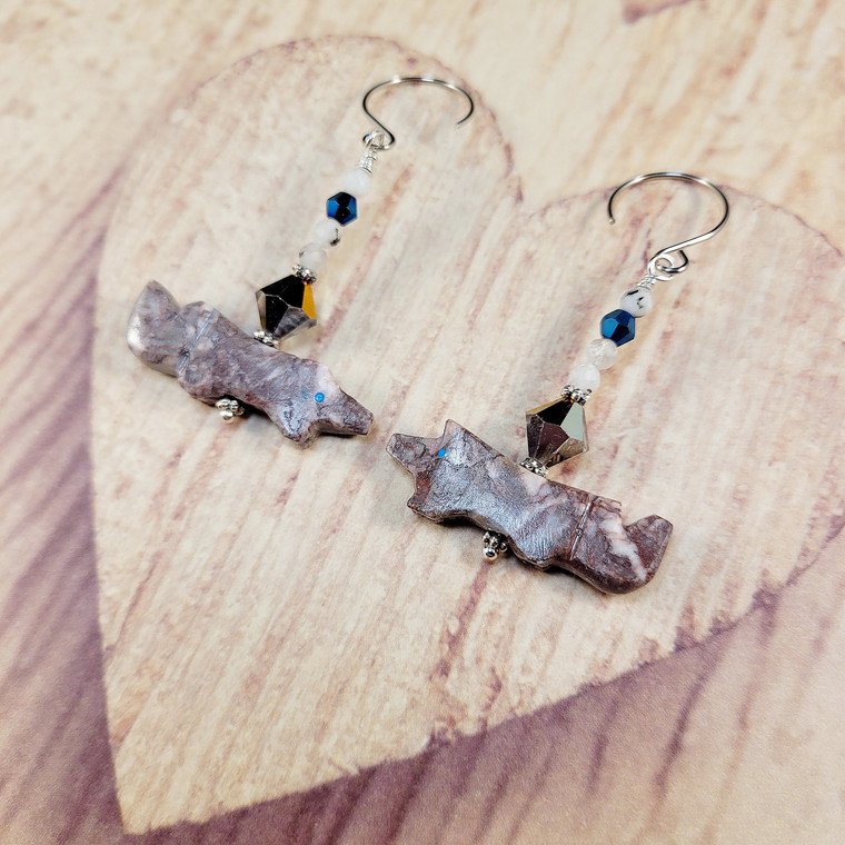 Fox Spirit Marble Earrings