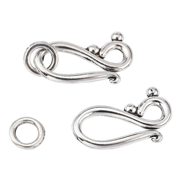 Tibetan Style Hook and Eye Clasps