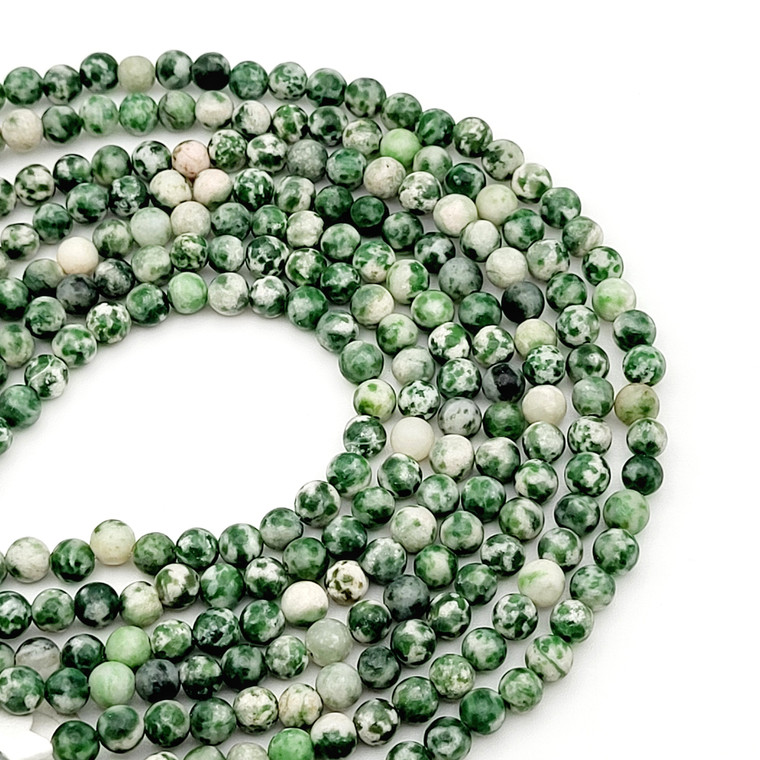 5mm Tree Agate Bead Strand