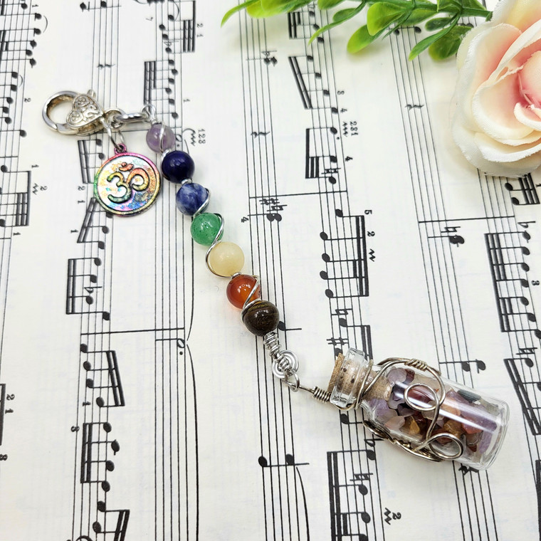 Sacred Alignment Gemstone Bottle Charm