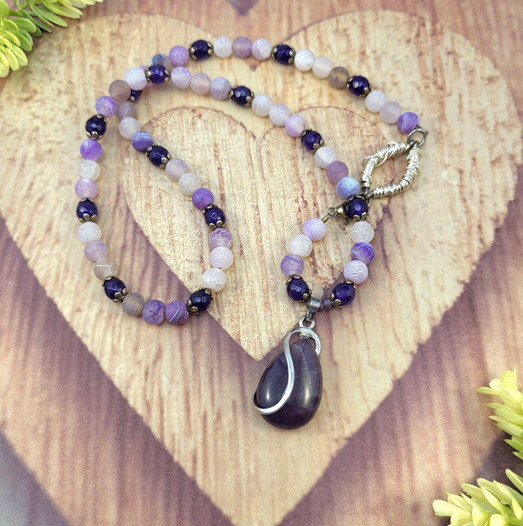 Soft Focus Amethyst Necklace