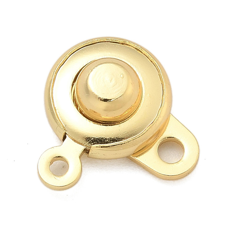 9mm Old Faithful Ball and Socket Clasp – 18K Gold Plated, Sold Individually