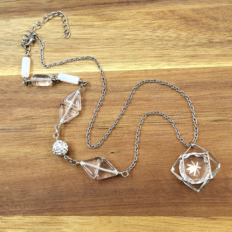 Celestial Prism Geometric Necklace