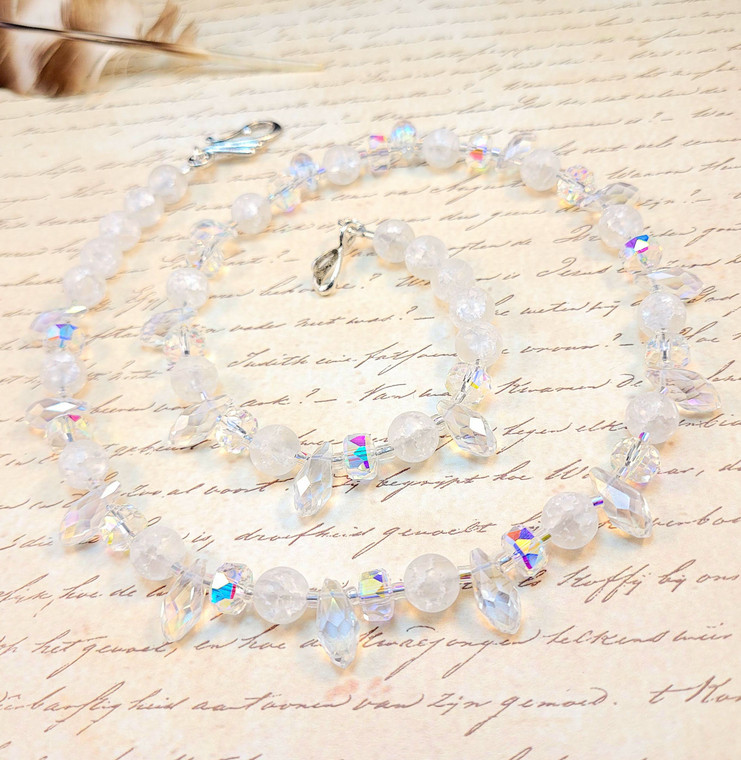 Winter Aurora Crystal Necklace