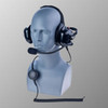 EF Johnson VP5330 Noise Canceling Behind The Head Double Muff Headset