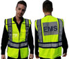 ANSI 207 Adjustable Breakaway Reflective Vest - "EMS" Imprinted