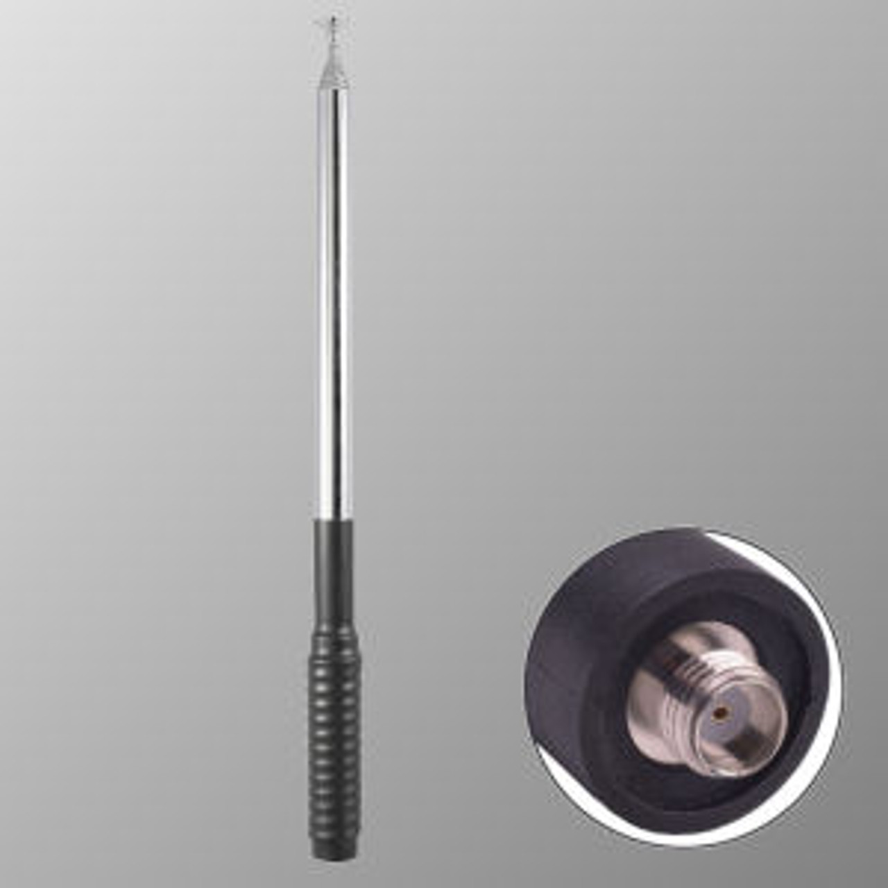 Telescopic Extended Range Antenna For Kenwood NX-210, 6-9dB Gain - VHF, 141-151 MHz (2 Meter Ham)