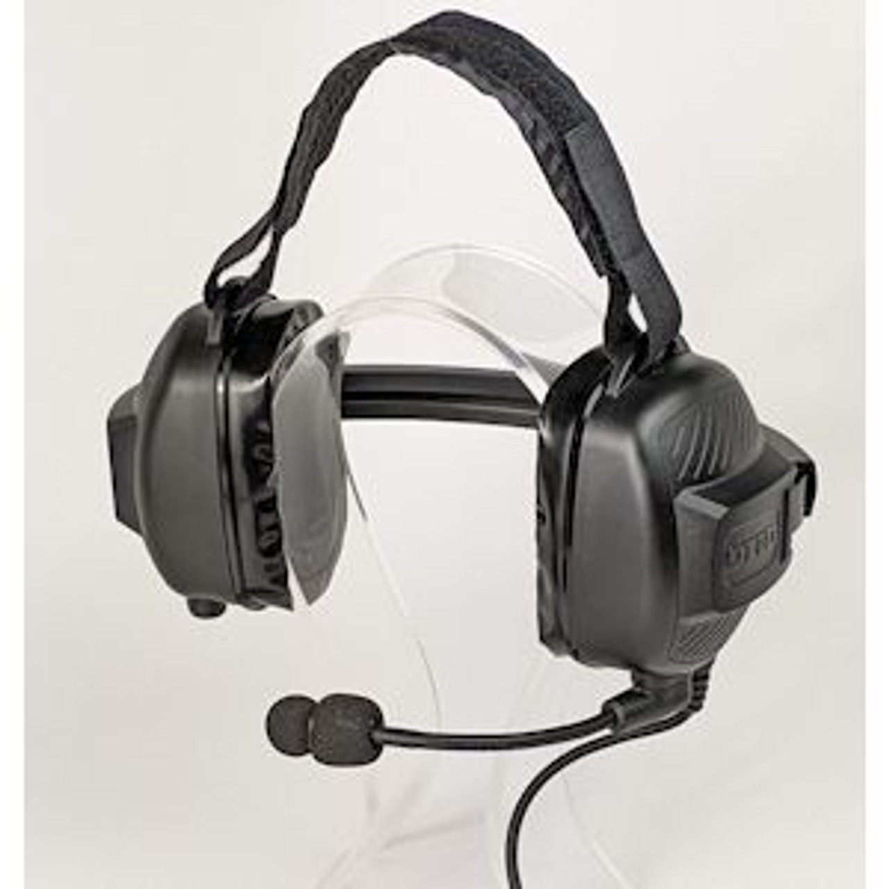 Otto ClearTrak NRX Behind The Head Double Muff Headset For Harris XL-185Pi