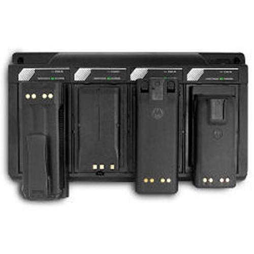AdvanceTec 4-Slot Conditioning Charger For M/A-Com P5150 Lithium Batteries