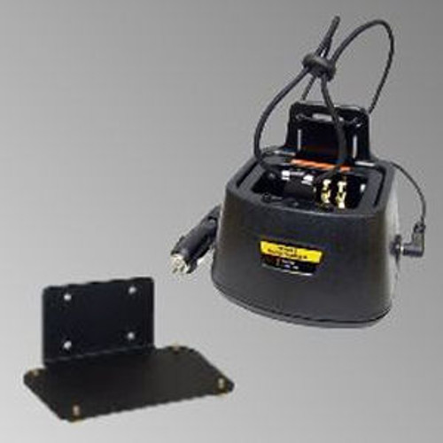 EF Johnson 5000 Series In-Vehicle 12V DC Single Bay Quad-Chem Drop-In Charger