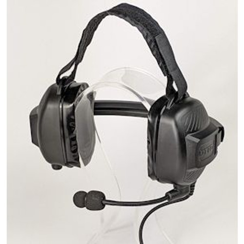 Otto ClearTrak NRX Behind The Head Double Muff Headset For Kenwood TK-3180