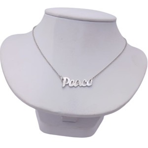 “Peace” Silver Necklace “Peace” Silver Necklace