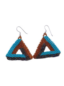 Terracotta Triangle Earrings Terracotta Triangle Earrings