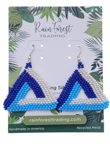 Ocean Triangle Earrings