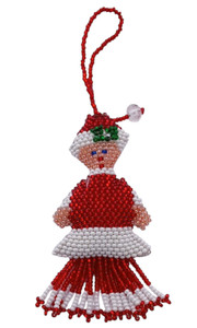 Beaded Mrs. Claus