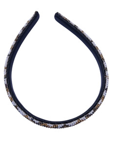 "Golden Crest" Beaded Headband