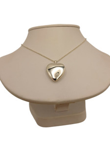 Silver Twin Heart Locket Charm