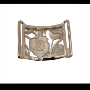 Floral Silver Buckle
