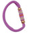 Elastic Hair Piece with Purple Band and Pastel Bead Design