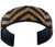 Black and Gold Mostacia Cuff With Padded Leather insert