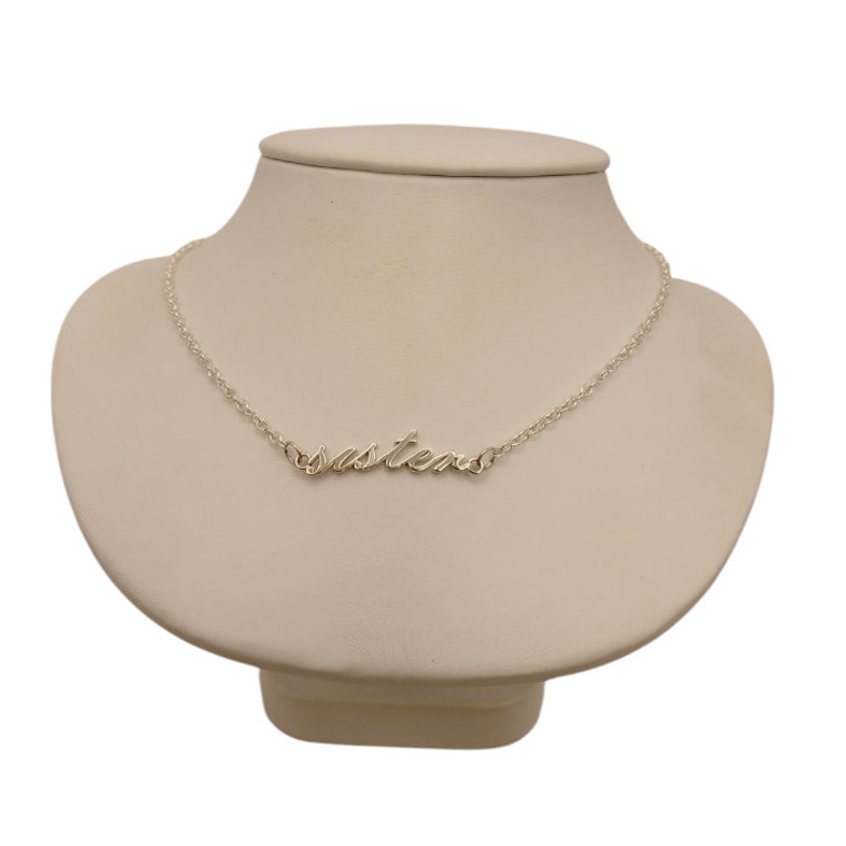 Silver Sister Necklace